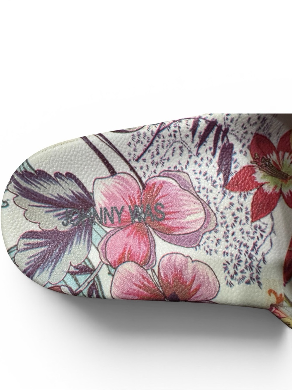 Johnny Was Slides, McDreamer Platform Floral Tropical Print Size 7 - Picture 8 of 14
